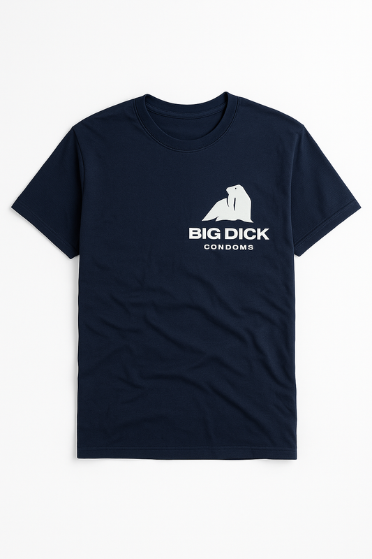 BIG DICK Condoms- Classic Tee (Navy)
